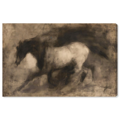 Dark Horse Canvas Farm Animals Art by Art Remedy