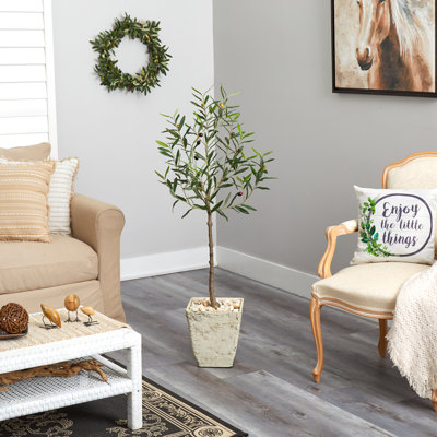 Olive artificielle en pot