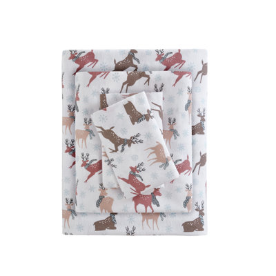 True North by Sleep Philosophy Cozy Cotton Flannel Printed Sheet Set