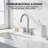 Double Handle  High-Arc Centerset RV Bathroom Faucet(Set of 2)-128613793