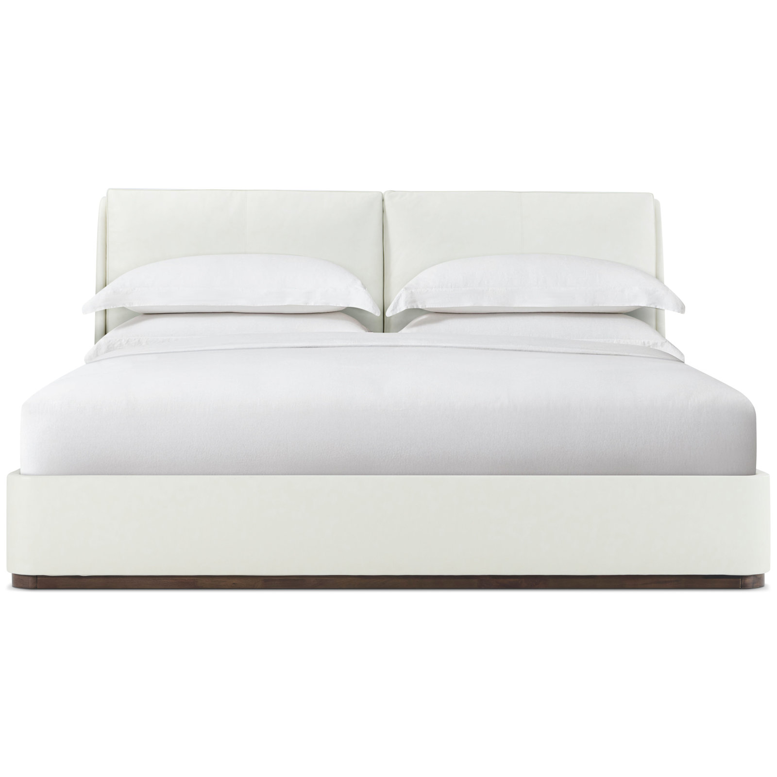 Colten Upholstered Bed, White, King
