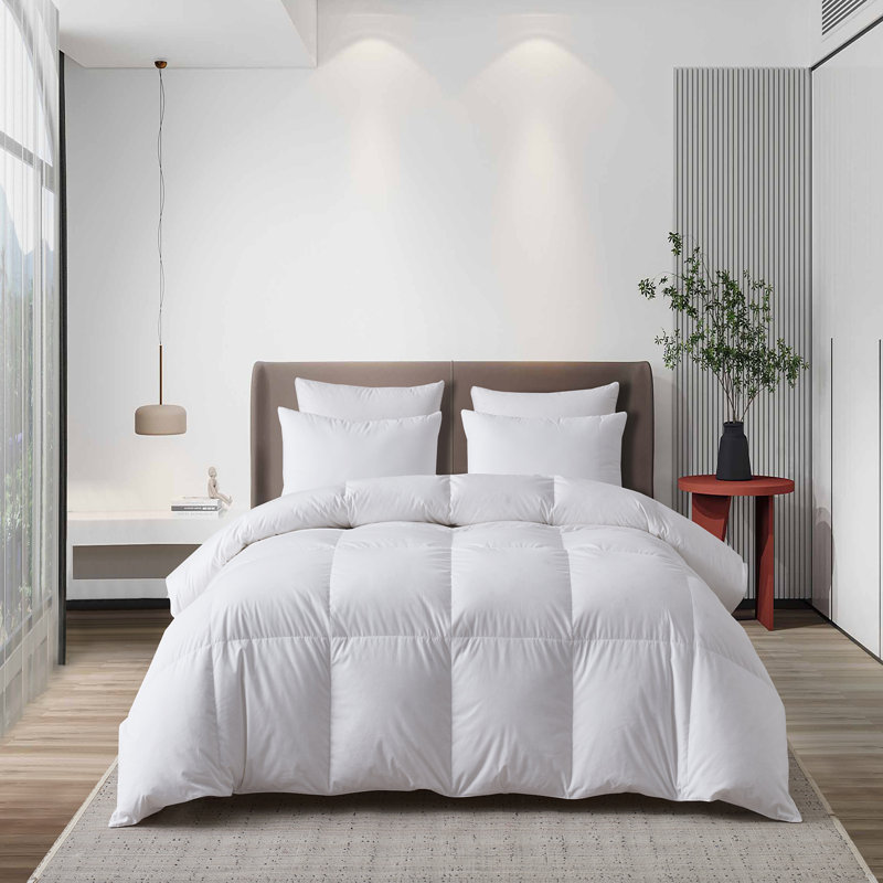 Martha Stewart Tencel/Cotton Blend Hungarian Goose Down Comforter - All Season, Queen