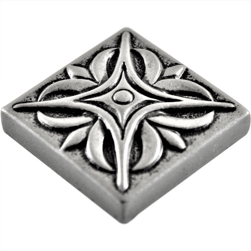 Carreau décoratif en résine MidWest Star 2 po x 2 po, Étain / nickel