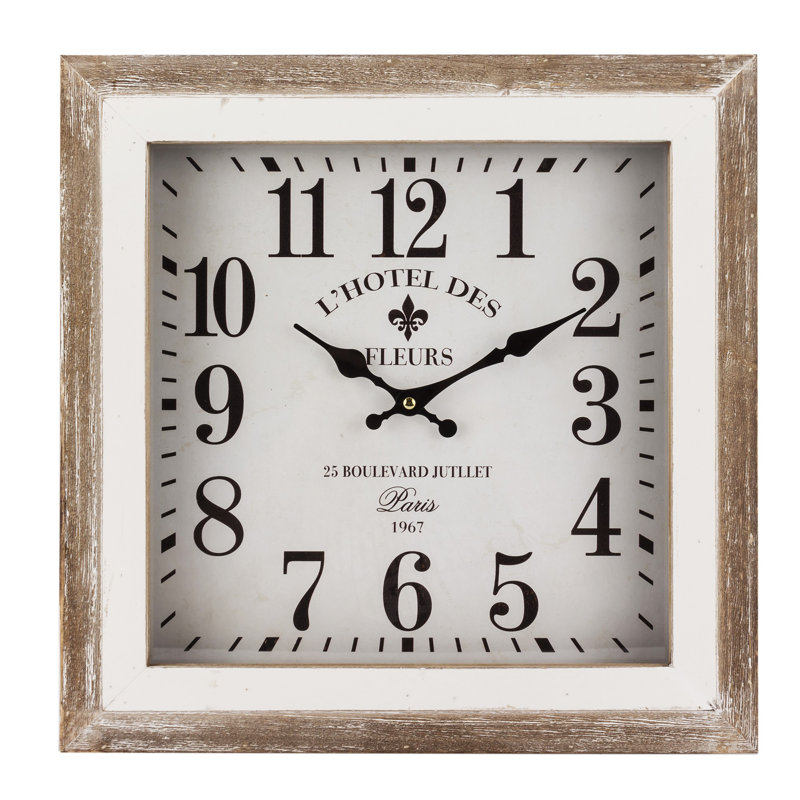 Fontaines Wood Wall Clock