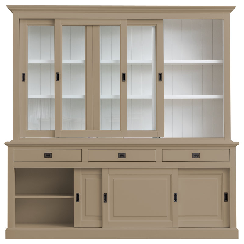 Anneros Display Cabinet, Grey Beige
