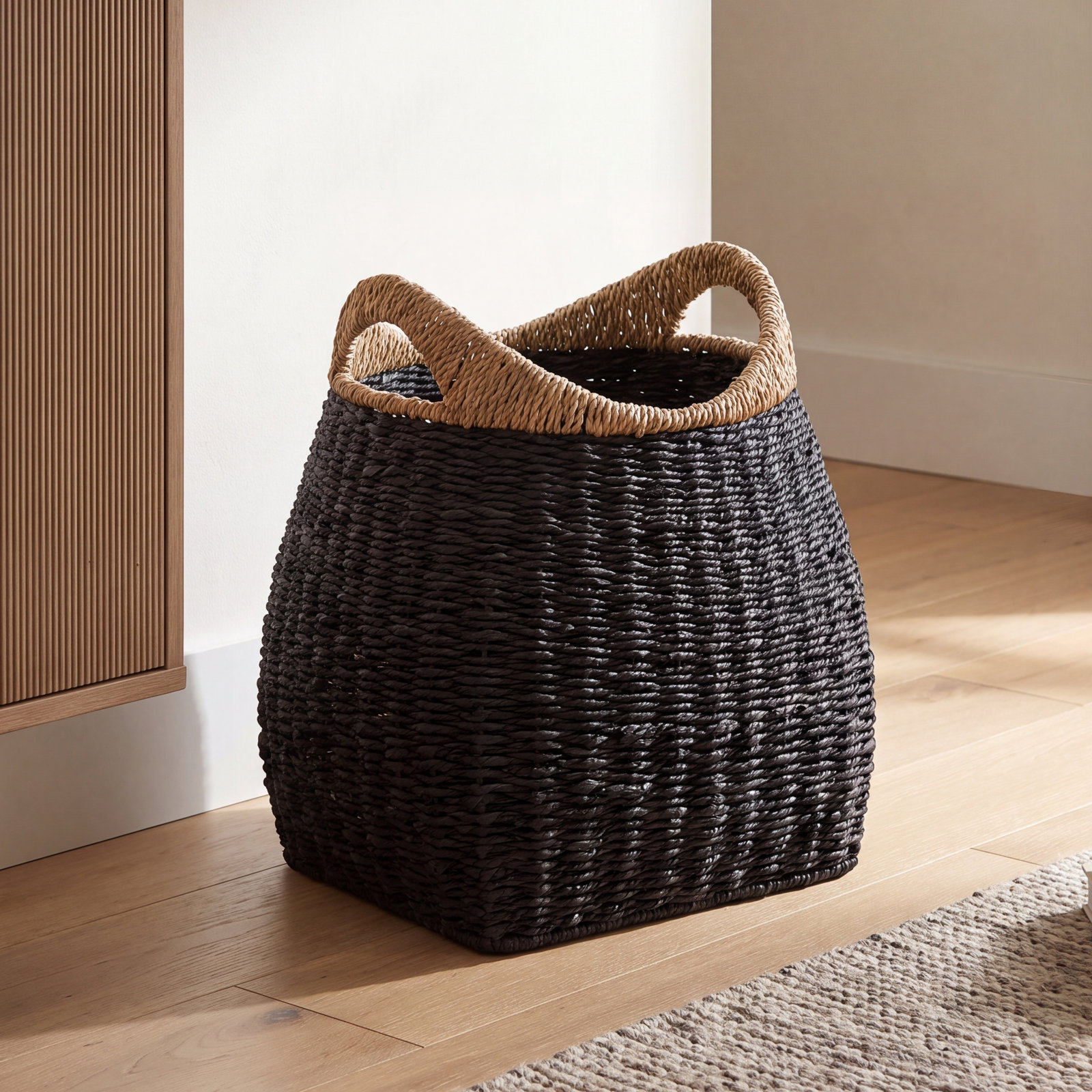 Devyani Decorative Basket 1, Black