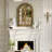 Farmhouse Wood Wall Mirror Window Mirror with Opening Doors, Solid Wood Frame Wall Mirror, 1:1 HD Shatterproof Glass, Decorative Wall Mirror for Living Room, Bedroom, Entryway-230601863-231419564