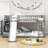 Twin Over Twin Wood Bunk Bed with Slide and Storage Staircase-1236857203