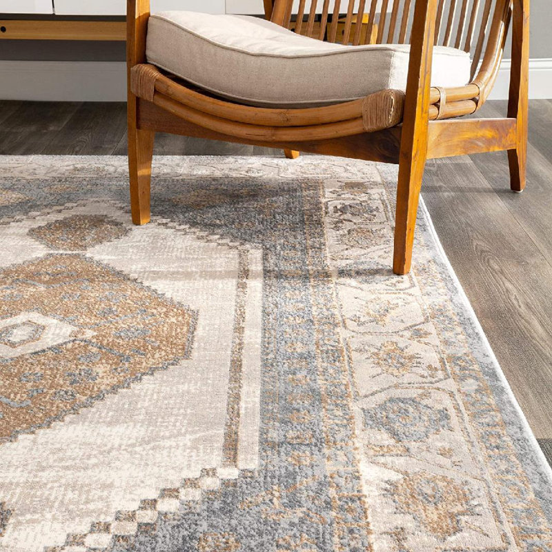 Tapis beige Evelin, Rectangle 5 pi x 8 pi