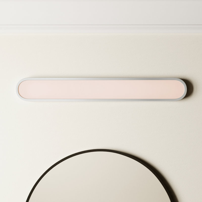 Dimmable LED Bath Bar, White/Satin Nickel