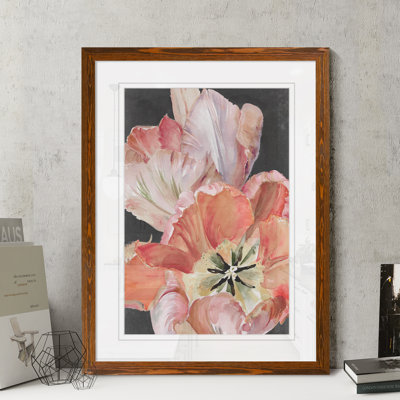 "pastel parrot tulipes i" par paul cezanne-reproduction d’art sur toile encadrée