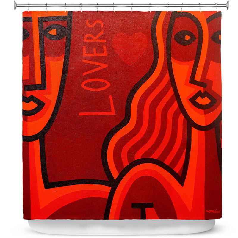 Rideau de douche simple lovers