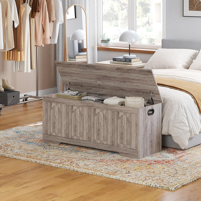 Coffre de rangement 47,2 po, Greige