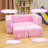 Convertible Sofa Bed, Sherpa Upholstered Modular Couch With Density Sponge Padding, Plush Sofa Play Set For Home Office Playroom, Bedroom Furniture-744308892