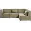 Bertwin 4 Seater Corduroy Corner Sofa-1245002201-1245002204