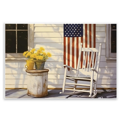 "Americana Deco", art mural par Petal Prints Design