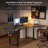 Lemarion Adjustable L-Shaped Metal Base Standing Desk with Power Outlet-726876530-726876531