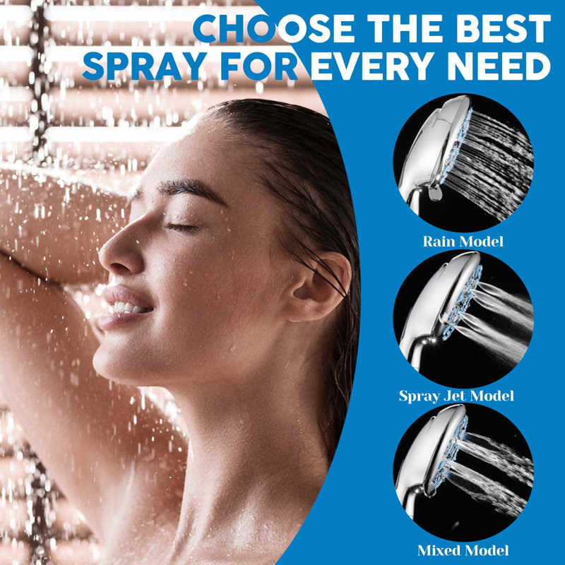 Luxurious Dual Shower Head Combination, Silver