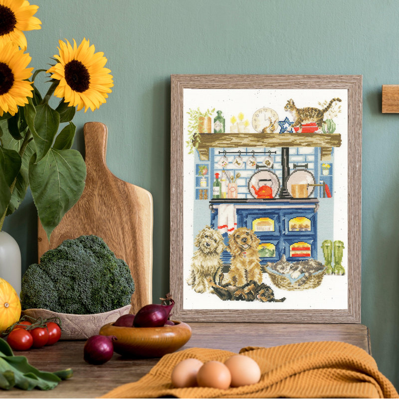Trousse de broderie au point de croix compté « Cuisine de campagne » de Bothy Threads XHD127