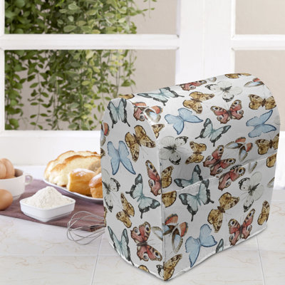 East Urban Home Red/Sky Blue/White Stand Mixer Cover -  410F6B65466844E2A847F0E8ECD40D7C