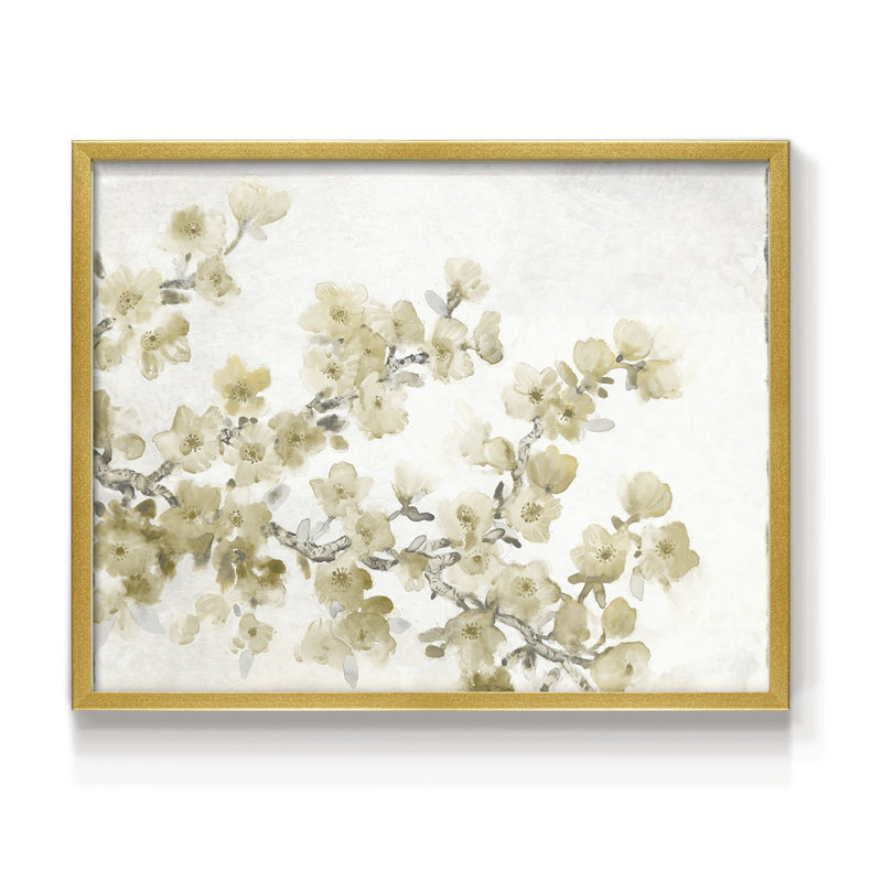 Neutral Cherry Blossom Composition II -Framed Print - Restickable