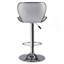 Ensemble de 2 tabourets réglables à hauteur réglable en argent