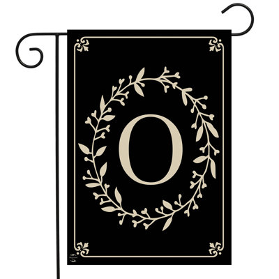  Classic Monogram Letter O Garden Flag