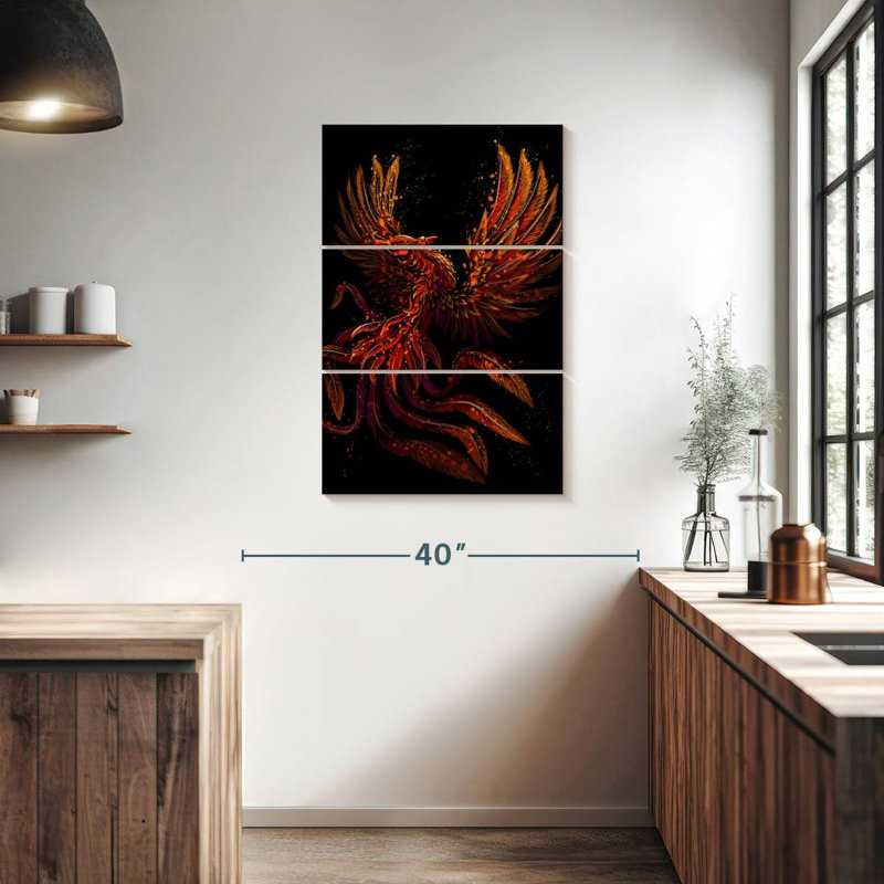Brampt Mystical Phoenix, 38" H x 24" W