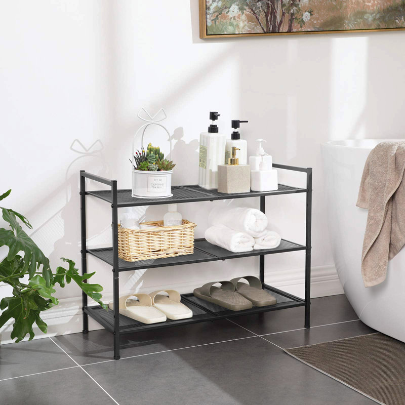 12 Pair Stackable Shoe Rack