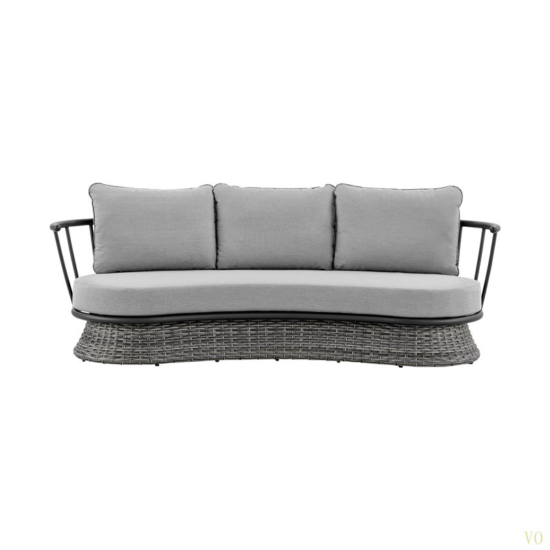 Novante Wicker And Aluminum Outdoor Sofa