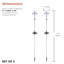 Piquet de jardin flocon de neige-604917681