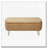 Faux Fur Flip Top Storage Bench with Gold Legs-1722685813