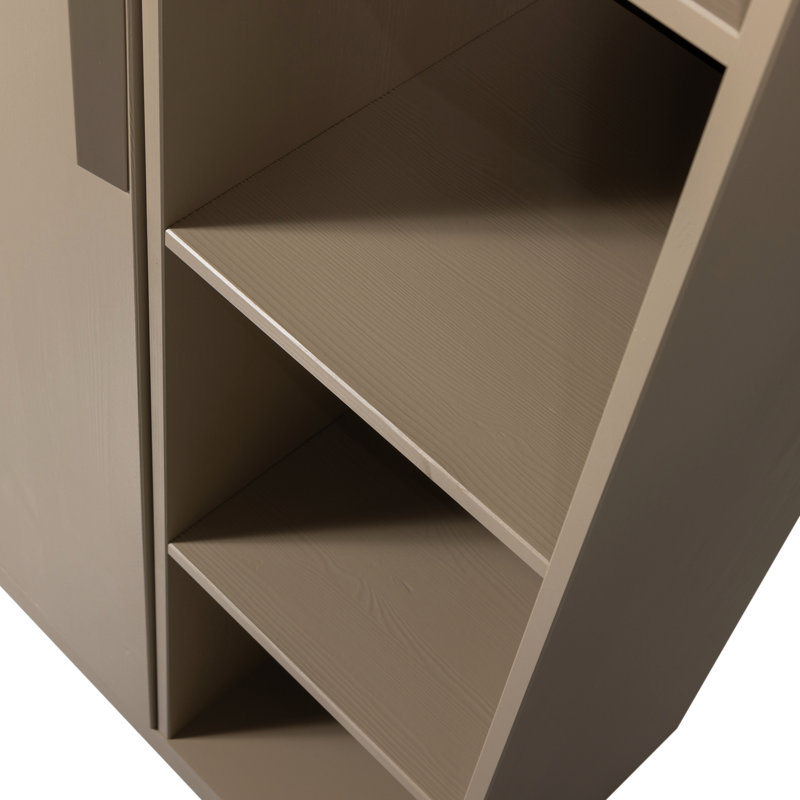Lowen 1 Door Solid Wood Wardrobe