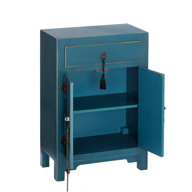 Kilwin 1 Drawer Bedside Table, Blue