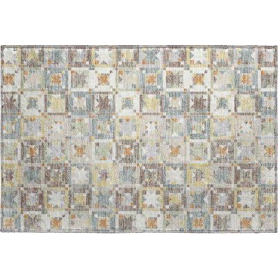 Premium Machine Washable Villers Patchwork Rug