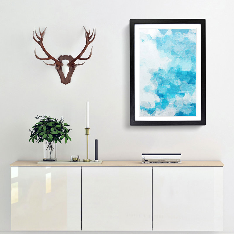 The Whisper in Abstract - Framed Print, Black, 76cm H x 50cm W x 2cm D