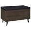 Clackamas Smoked Oak 2-Door Storage Bench-1432097411