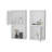 2 Bathroom Medicine Cabinets With Open Shelf-561420462