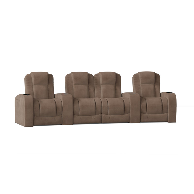 Sièges configurables home theater (rangée de 4), Sable Smartsuede