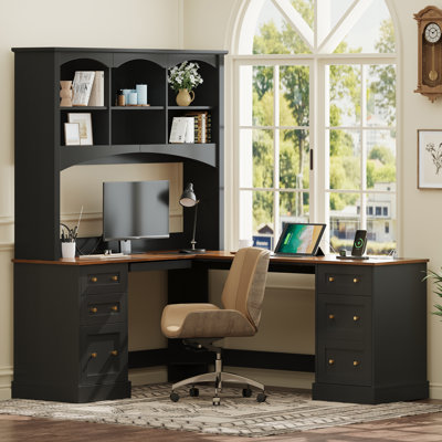 Bureaux peu encombrants avec rangement, bureau en panneau de fibres à densité moyenne pour bureau à domicile
