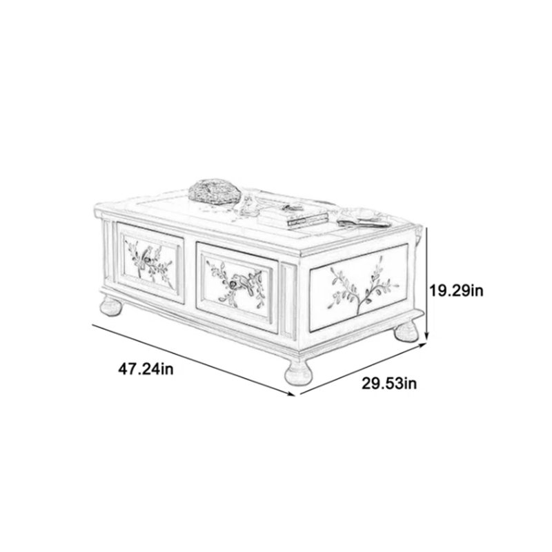 Maliyani, H 19,69 po x L 47,24 po x l 31,5 po