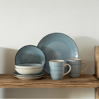 Handmade Ceramic Dinnerware Set 16 Piece - Service for 4
