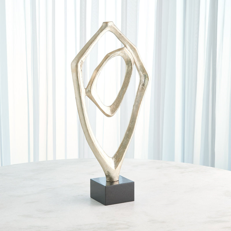 Abstract Figurines & Sculptures, Black/Silver