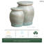 Large Koji Garden Seat, Coastal Splash 18x22"