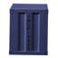 Table de chevet bleue avec tablette ouverte-669067435
