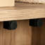 Armoire de rangement de style rustique brun pour la cuisine, la buanderie ou le salon, tablettes réglables, utilisation quotidienne fixe et rayonnage brun, processus d'assemblage simple