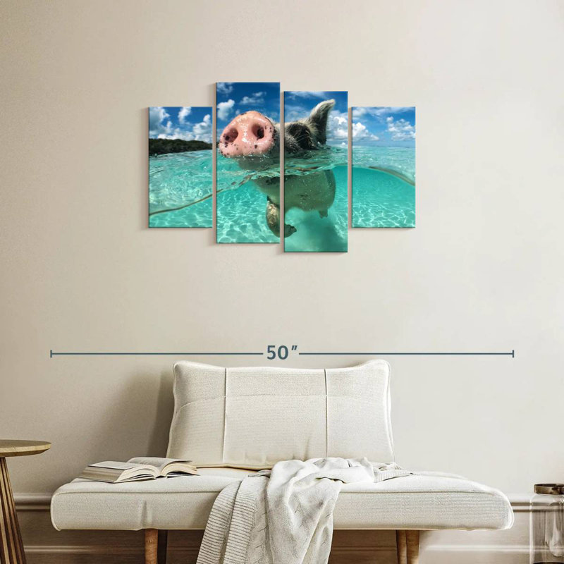 Cochon de natation, H 22 po x l 36 po