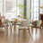 20.1" Extra Wide Upholstered Dining Chair, Side Chair with High Wingback, Armless Vanity Chair With Solid Wood Legs For Dining Living Room Vanity Office, Black, Set of 4-68710386-68710385
