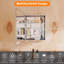 Armoire à miroir murale 24 po x 30 po avec horloge et anti-buée