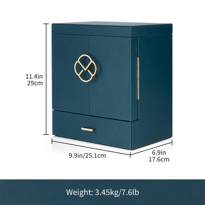 Hawkinson Jewellery Box +, Blue / White / Grey